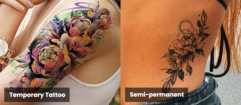 semi-permanent temporary tattoos