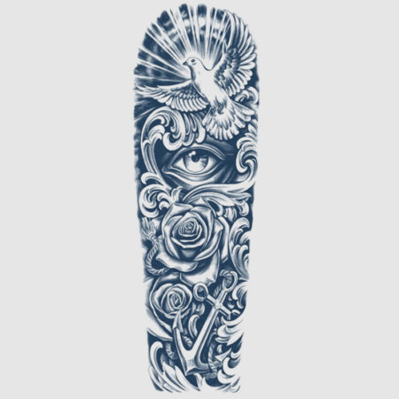 Anchor, Roses, Eye & Dove Sleeve