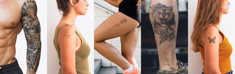 semi-permanent tattoo range