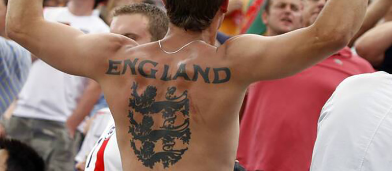 England back tattoo